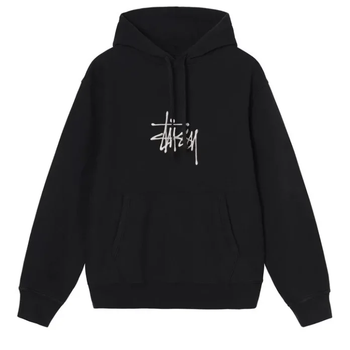 BASIC APPLIQUE STUSSY HOODIE